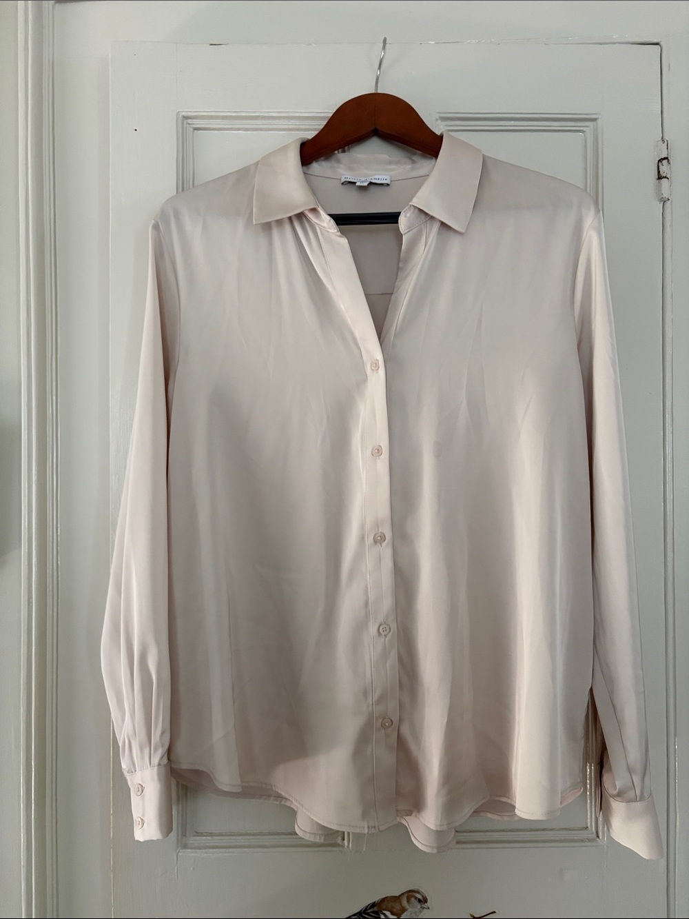 Maison d’Amelie taupe blouse size large